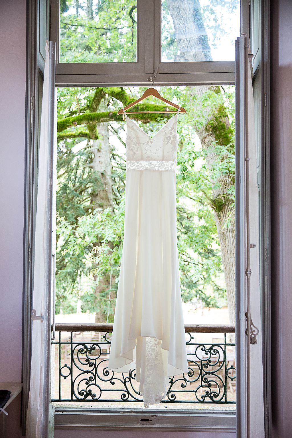 Robe de mariée dans la chambre Romantique
